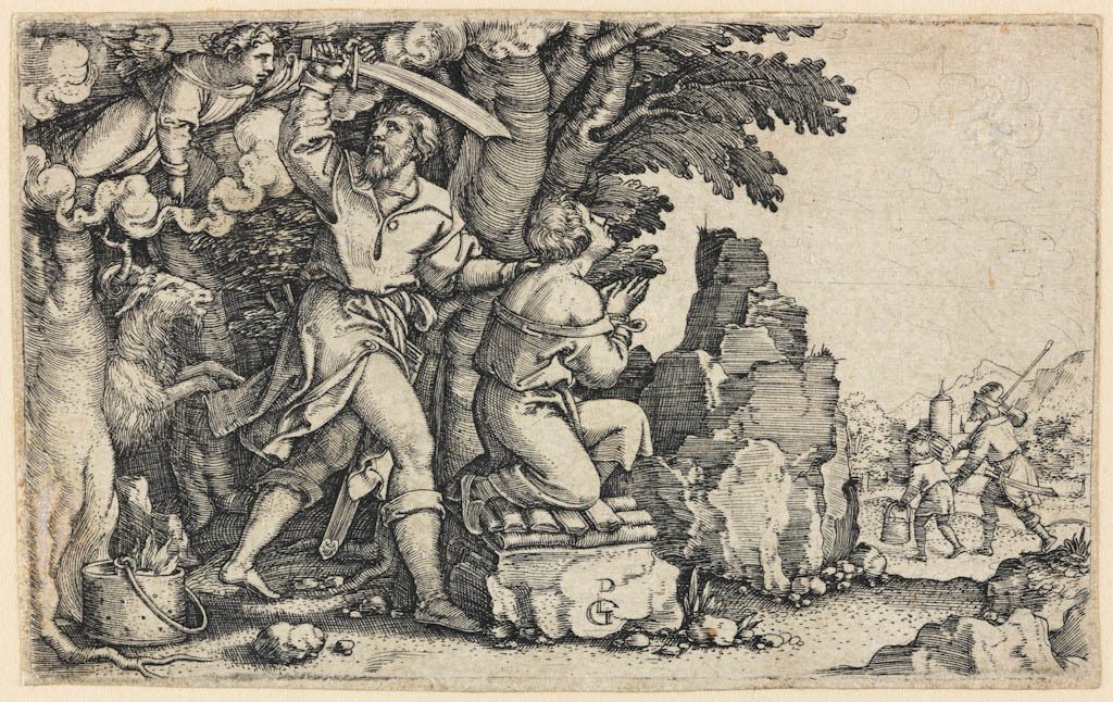 The Sacrifice of Isaac, Georg Pencz (printmaker),