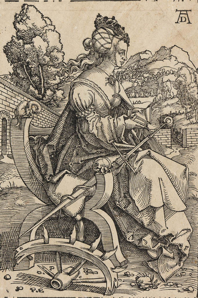 St Catharine, School of Albrecht Dürer, Hans Baldung Grien,printmaker, 1502-1546, Museum Accession Number: P.3876-R, © Fitzwilliam Museum, Cambridge