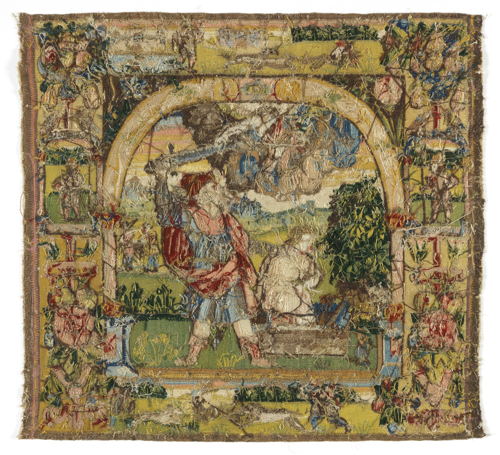 The two sides of a tapestry-woven purse, T.8-1961. © Fitzwilliam Museum, Cambridge