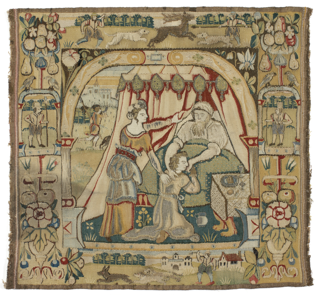 Tapestry panel depicting the story of 'Jacob and Esau'