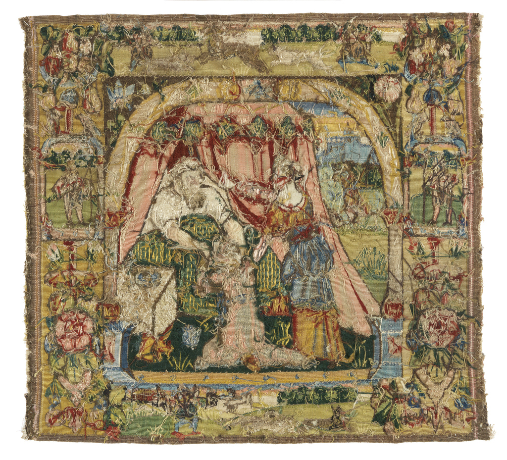 The two sides of a tapestry-woven purse, T.8-1961. © Fitzwilliam Museum, Cambridge