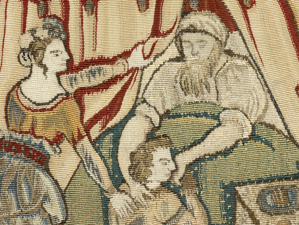Detail depicting Isaac blessing Jacob